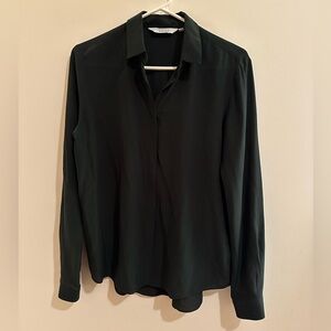 & Other Stories Dark Green Dress Shirt